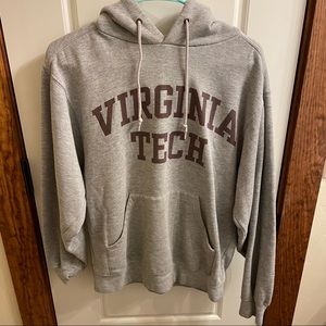 grey virginia tech hoodie